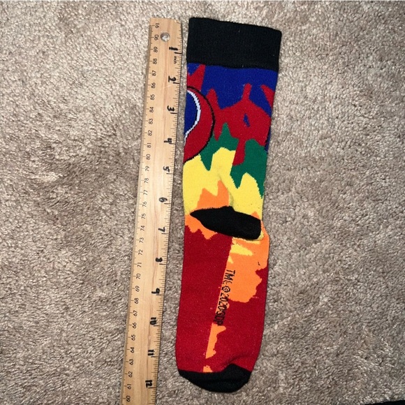 3/$25 🍄 Grateful Dead Patterned Skull Color Drip Fashion Crew Socks Unisex OSFA - Picture 3 of 6